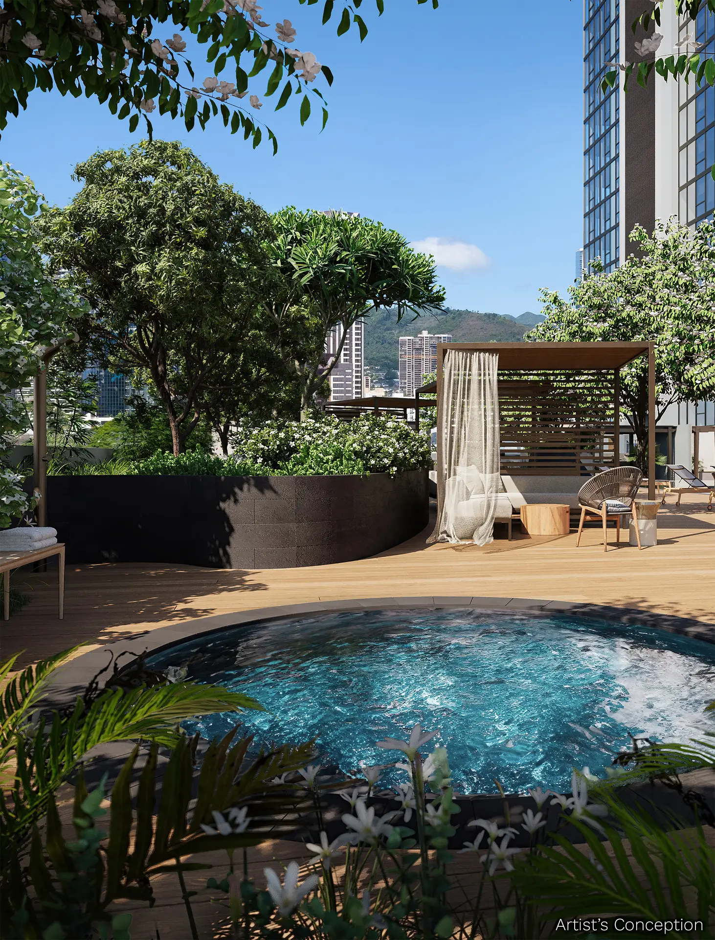 Kaliu Poolside Lounge and Hot Tub