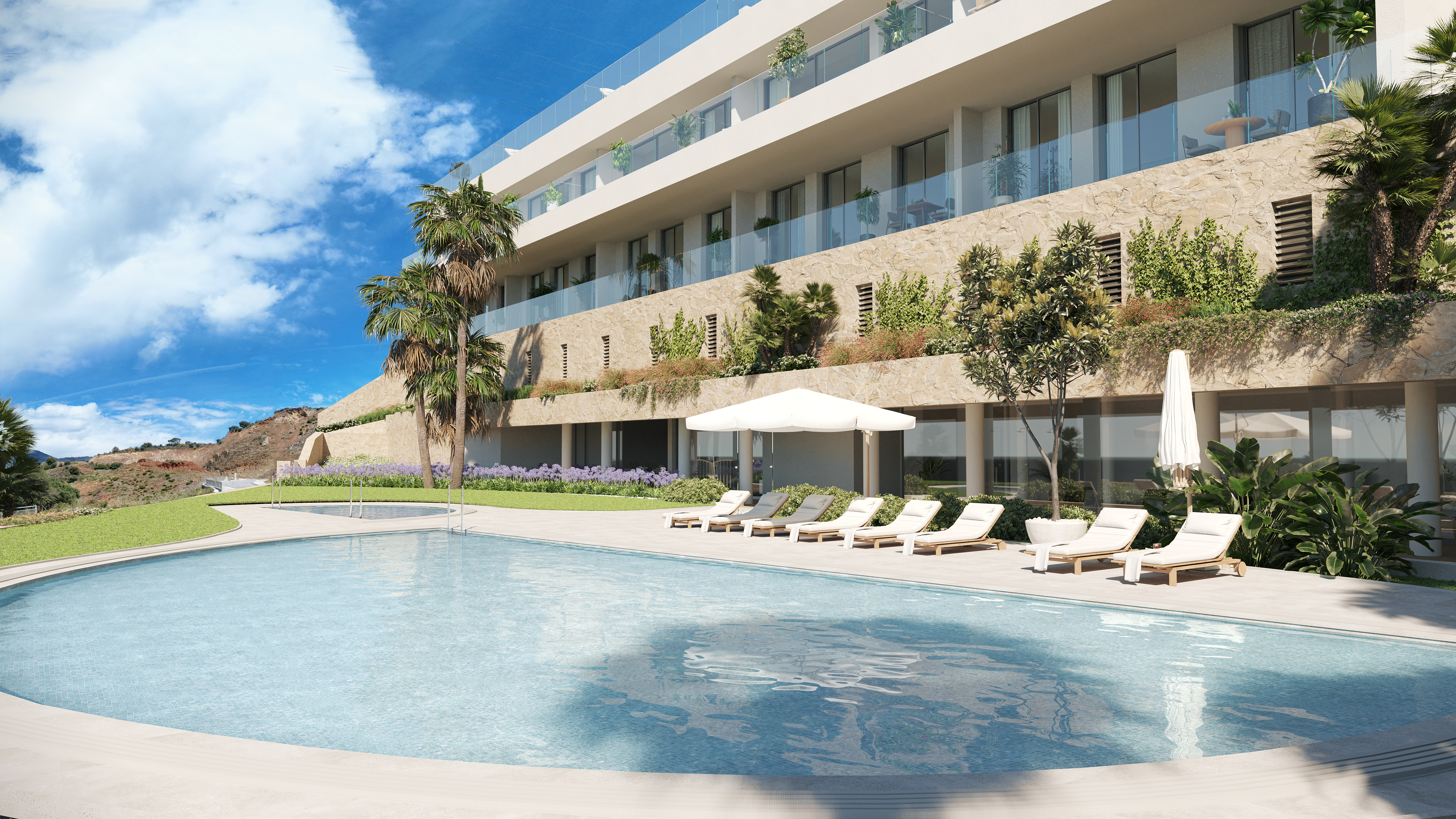 The Kos piscina primer plano
